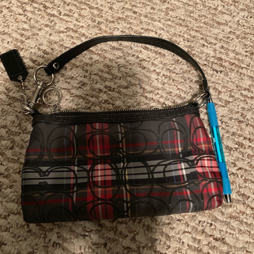Plaid coach wristlet - Picture 2 of 3